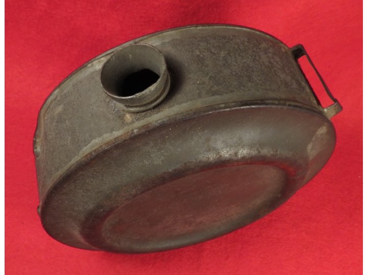 Confederate Tin Drum Canteen - Etched Initials