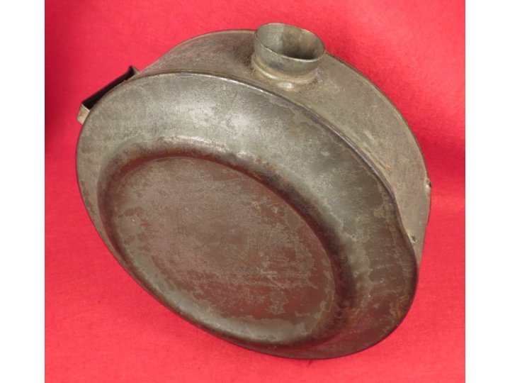 Confederate Tin Drum Canteen - Etched Initials