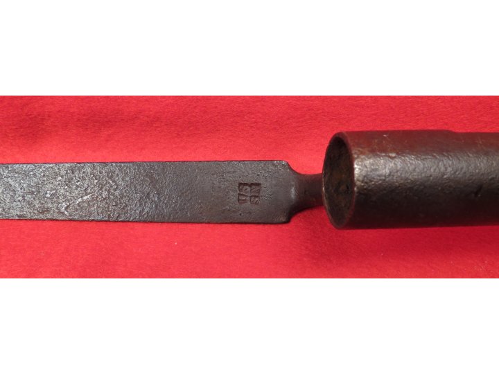 US Model 1819 Hall Rifle Bayonet - Marked "US" / "SN"
