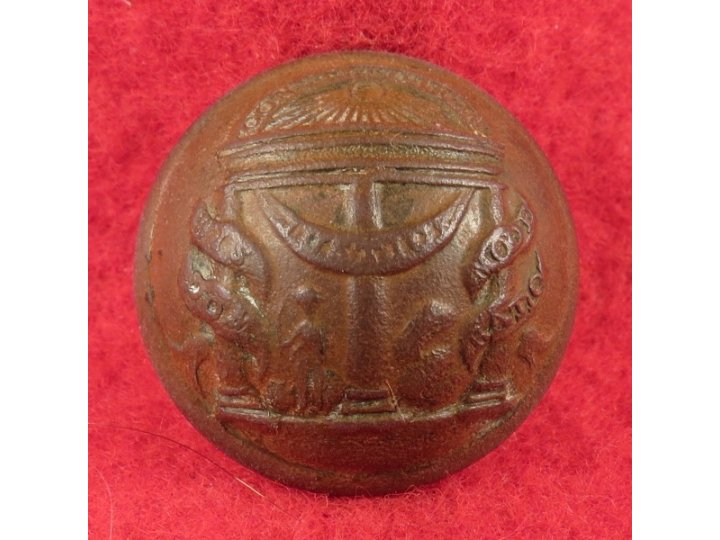 Georgia State Seal Coat Button