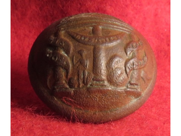 Georgia State Seal Coat Button