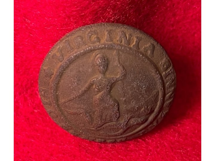 Virginia State Seal Coat Button 