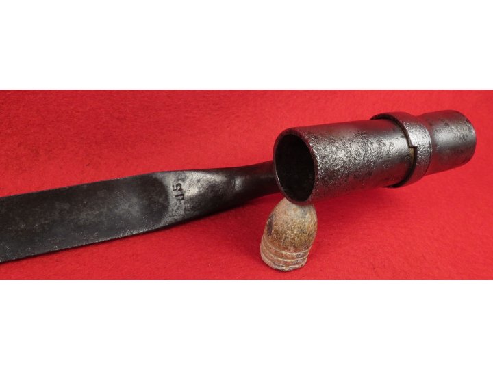 .58 Caliber US Model 1855 Socket Bayonet - Marked "US"