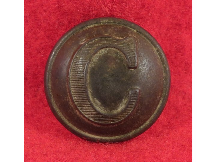 Confederate Cavalry Button - Lined "C"