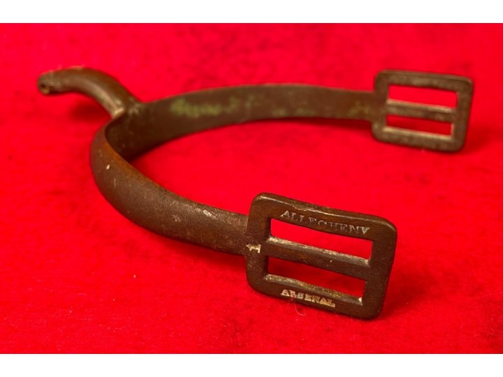 Federal US Cavalry Spur - Marked "Allegheny Arsenal" and "1"