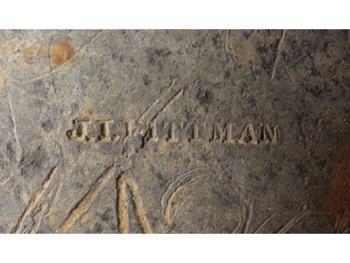 Eagle Plate - Stamped "J. I. Pittman"