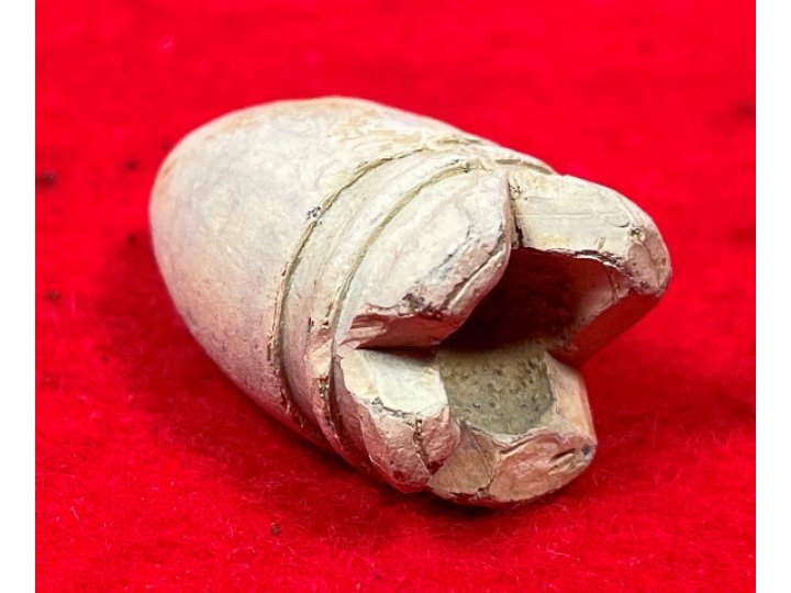 Confederate .58 Caliber Gardner Bullet - Carved