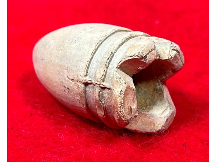 Confederate .58 Caliber Gardner Bullet - Carved