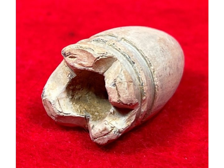 Confederate .58 Caliber Gardner Bullet - Carved