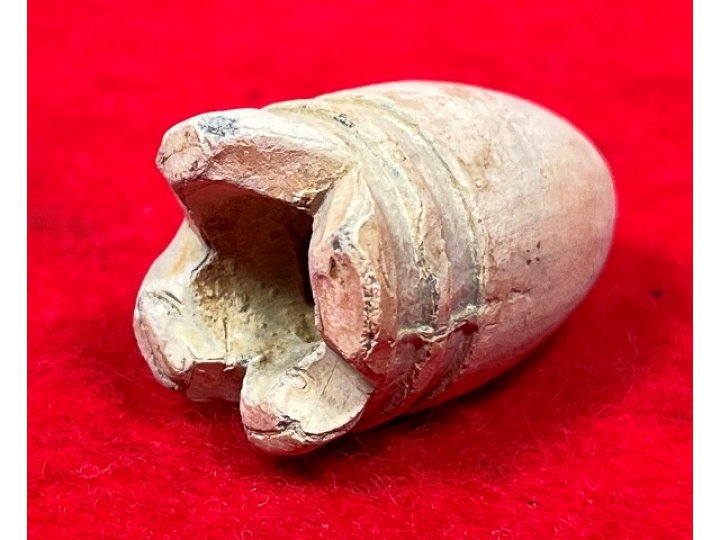 Confederate .58 Caliber Gardner Bullet - Carved