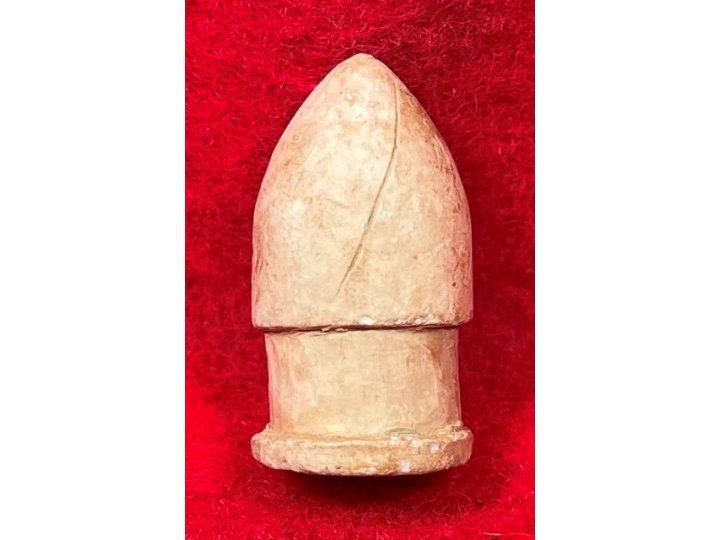 Carved .58 Caliber Three-Ring Bullet