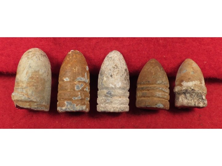 Five Excavated Marked Bullets