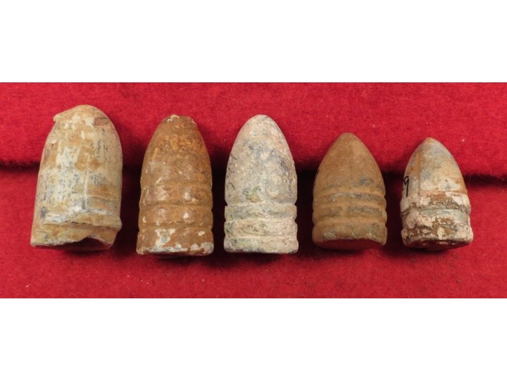 Five Excavated Marked Bullets