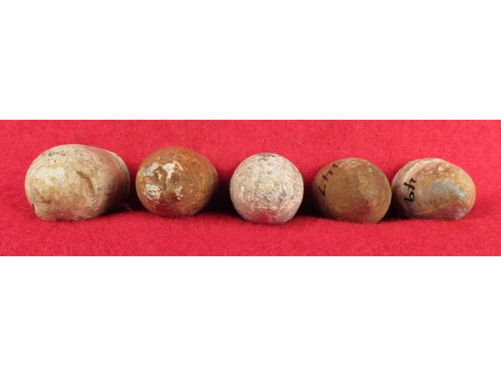 Five Excavated Marked Bullets