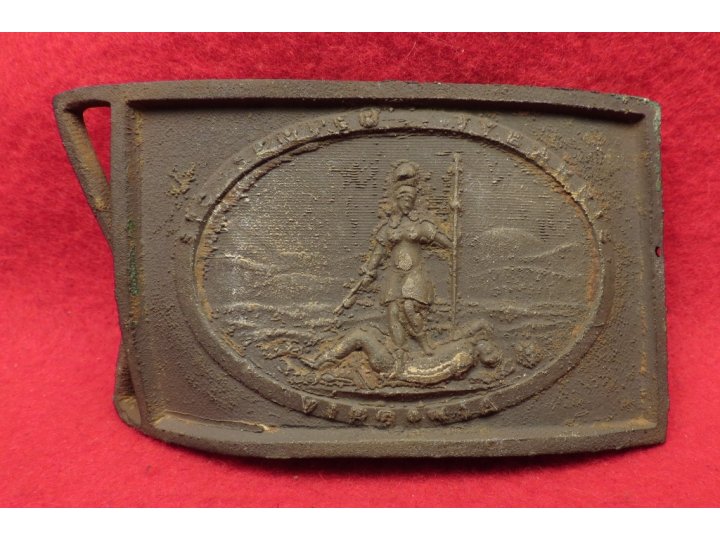 Virginia Sword Belt Buckle ca. 1857-1861