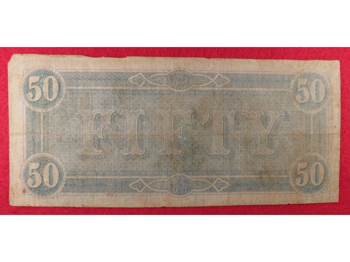 Confederate Fifty Dollar Note