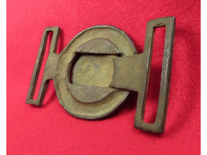 Confederate "Virginia Style" Tongue and Wreath Belt Buckle