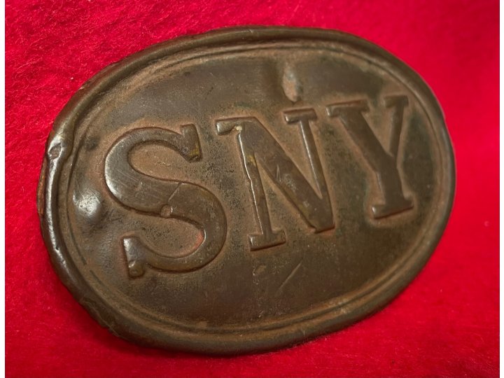 State of New York "SNY" Belt Buckle