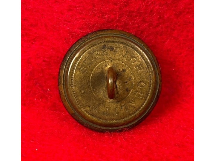Confederate Infantry Coat Button - Lined I - Non-Excavated