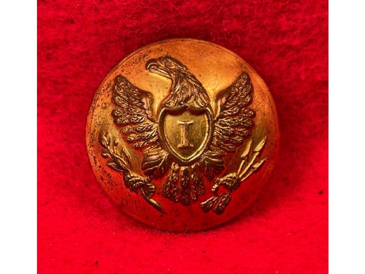 Federal Infantry Overcoat Button 