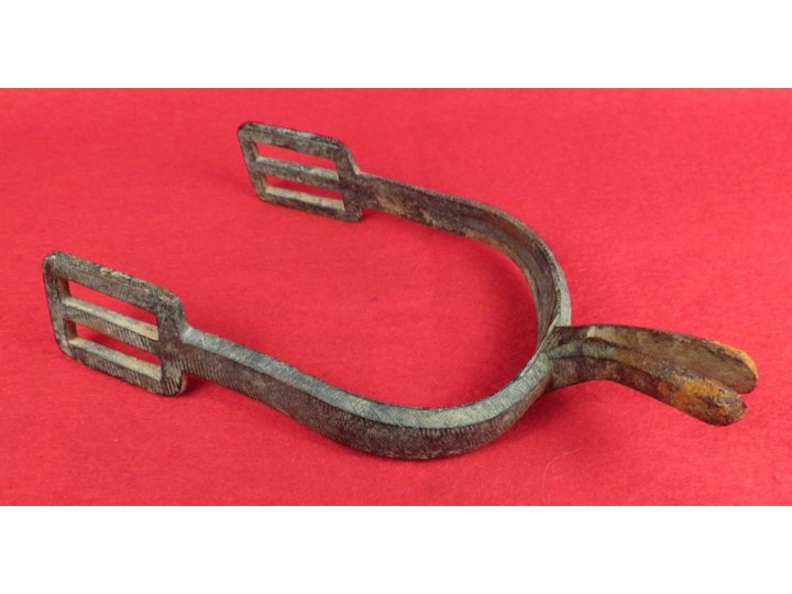 Federal Cavalry Spur - Cast-in Groove Type with Beveled Edge and File Marks