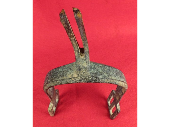Federal Cavalry Spur - Cast-in Groove Type with Beveled Edge and File Marks