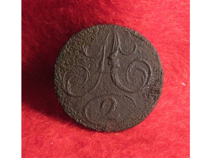 Regiment of Artillerist Coat Button - 2nd Regiment 1811 -1813