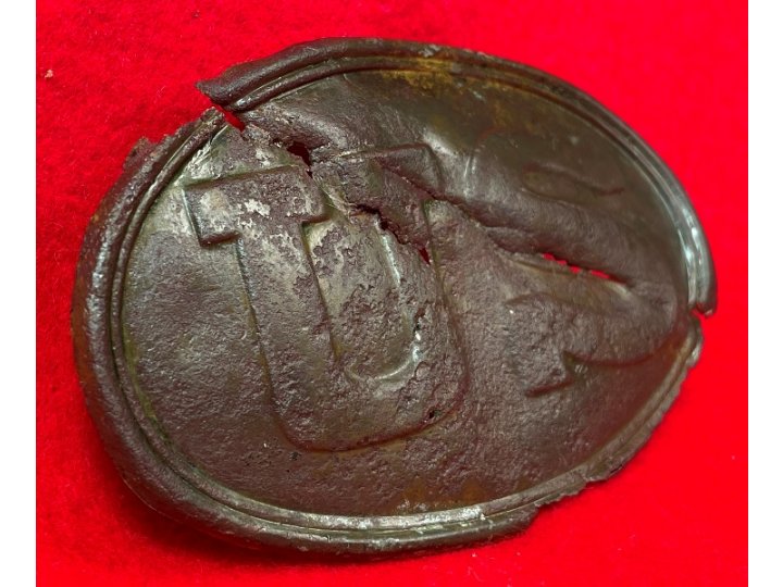 US Waist Belt Buckle or Cartridge Box Plate - Brass Front Only