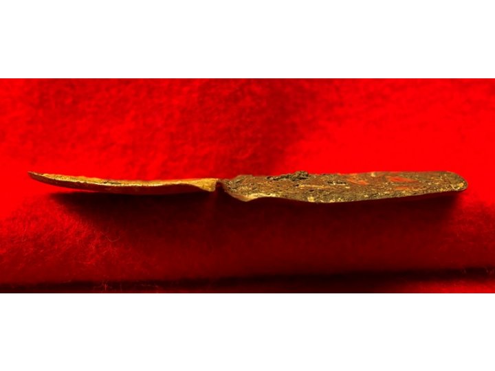 US Waist Belt Buckle or Cartridge Box Plate - Two Halves of Brass Front Only