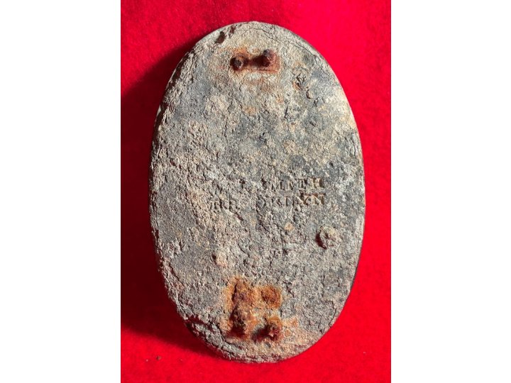 US Cartridge Box Plate - Contractor Marked "W. H. SMITH / BROOKLYN"