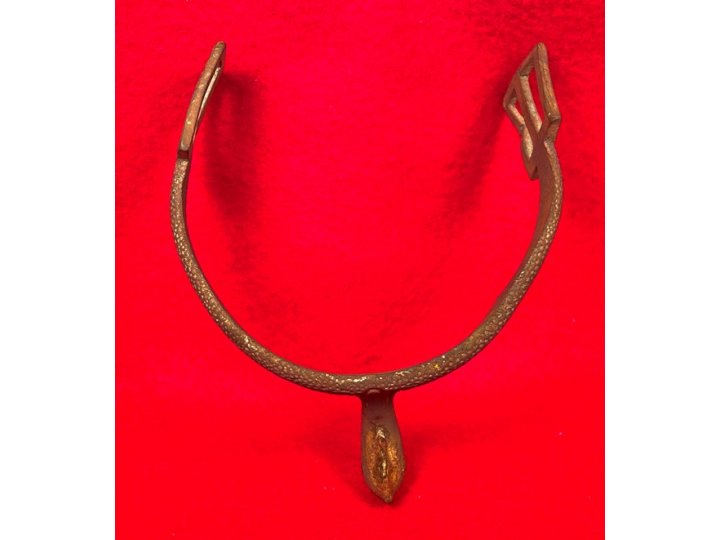 Federal Cavalry Spur - Stippled Brass