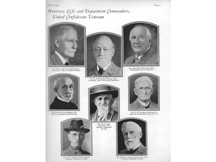 Richmond Magazine Official Program 42nd Annual Confederate Reunion June, 1932