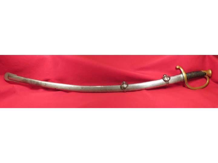 Ames Artillery Saber and Scabbard - "CONN 1862"