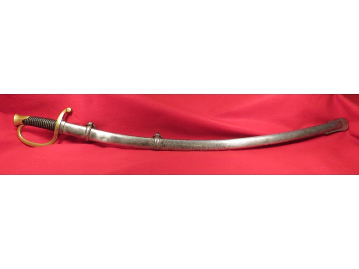 Ames Artillery Saber and Scabbard - "CONN 1862"