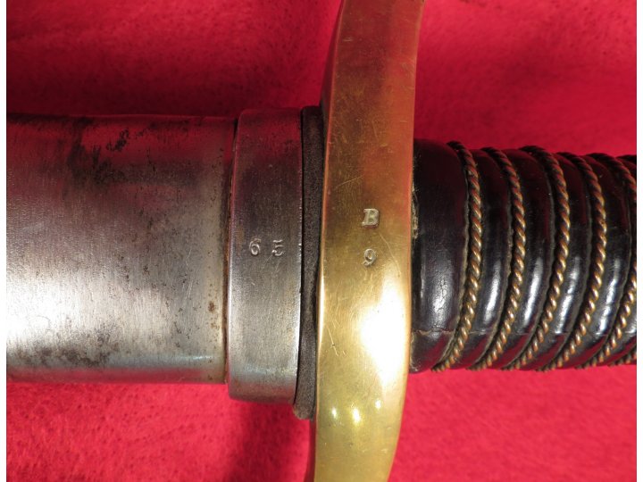 Ames Artillery Saber and Scabbard - "CONN 1862"