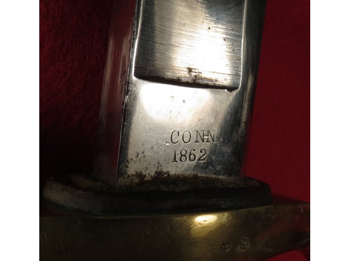 Ames Artillery Saber and Scabbard - "CONN 1862"