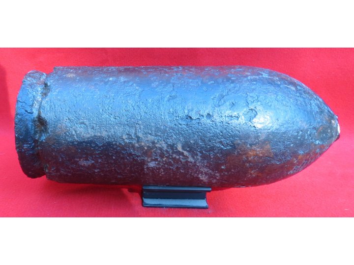 Federal 100 Pounder "Short Pattern" 6.4-Inch Parrott Shell with Rare Navy Fuse