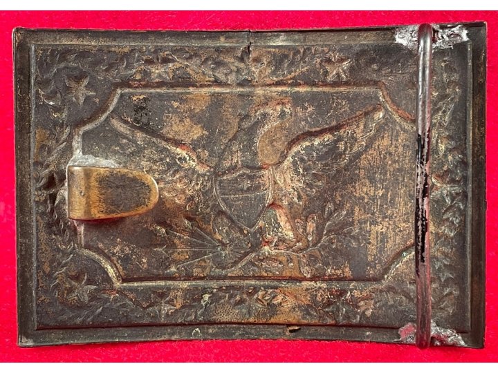 Militia Panel Plate Waist Belt Buckle 1855-1865