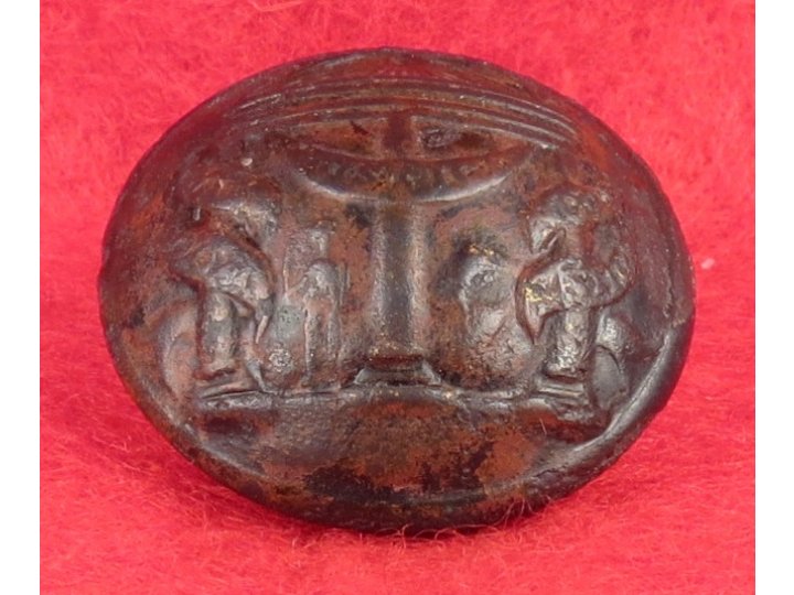 Georgia State Seal Coat Button