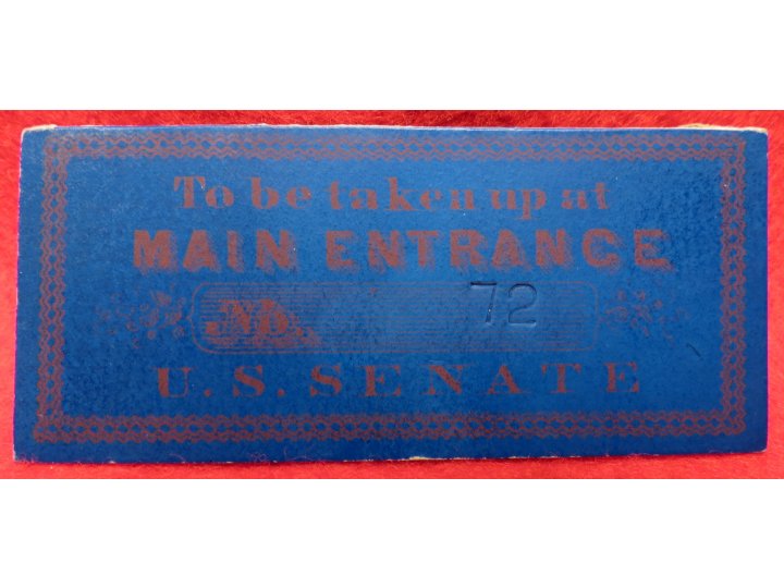 Andrew Johnson Impeachment Ticket