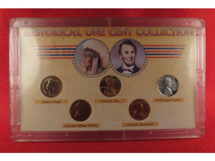 United States One Cent Collection Displays