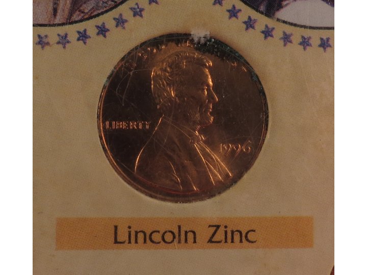 United States One Cent Collection Displays