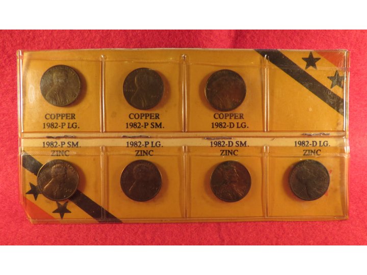 United States One Cent Collection Displays