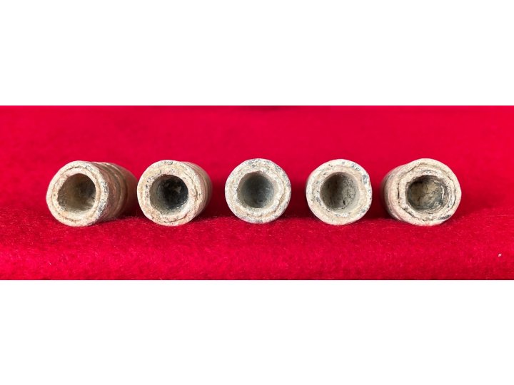 Five Confederate .54 Caliber Gardner Bullets - High Grade