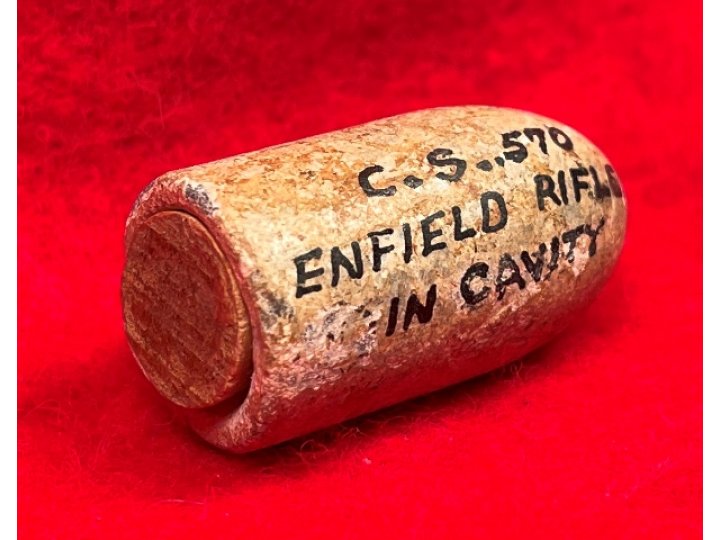 Enfield Bullet with Boxwood Plug - Mac Mason Lettering