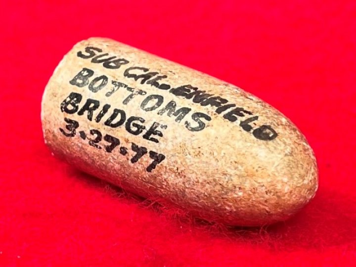 Confederate .54 Caliber Bullet for Mississippi Rifle - Mac Mason Lettered