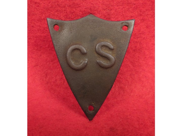 Confederate Saddle Pommel Shield