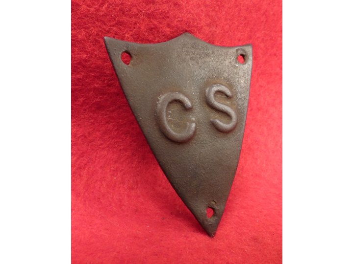 Confederate Saddle Pommel Shield