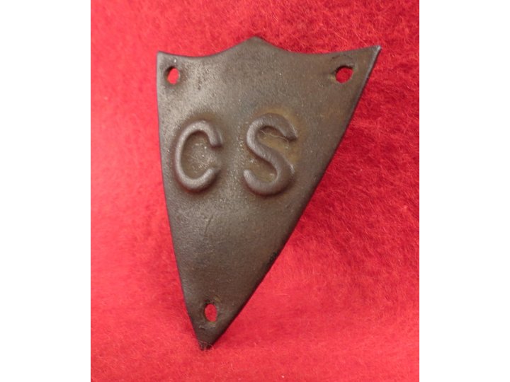 Confederate Saddle Pommel Shield