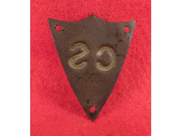 Confederate Saddle Pommel Shield